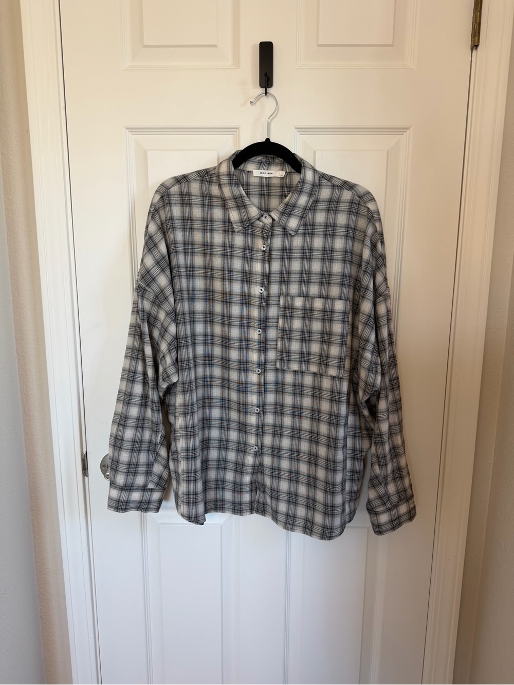 Mod Ref Cotton Flannel Top, L
